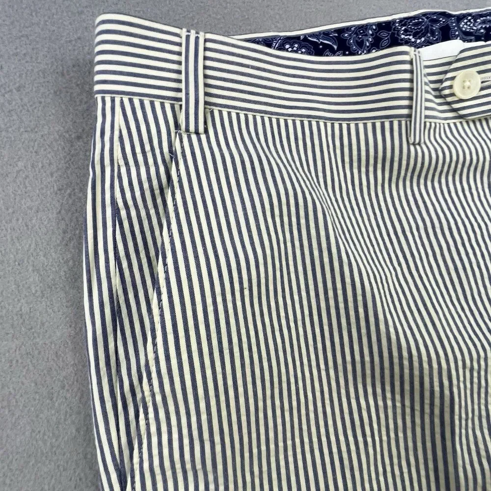 Lauren Ralph Lauren Dress Pants Mens 36x32 Lightweight Blue White Striped